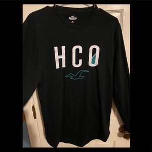 Black Hollister ling sleeve (M) never worn